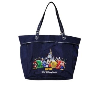 Walt Disney Blue Tote Bag with Mickey Mouse Design 2007